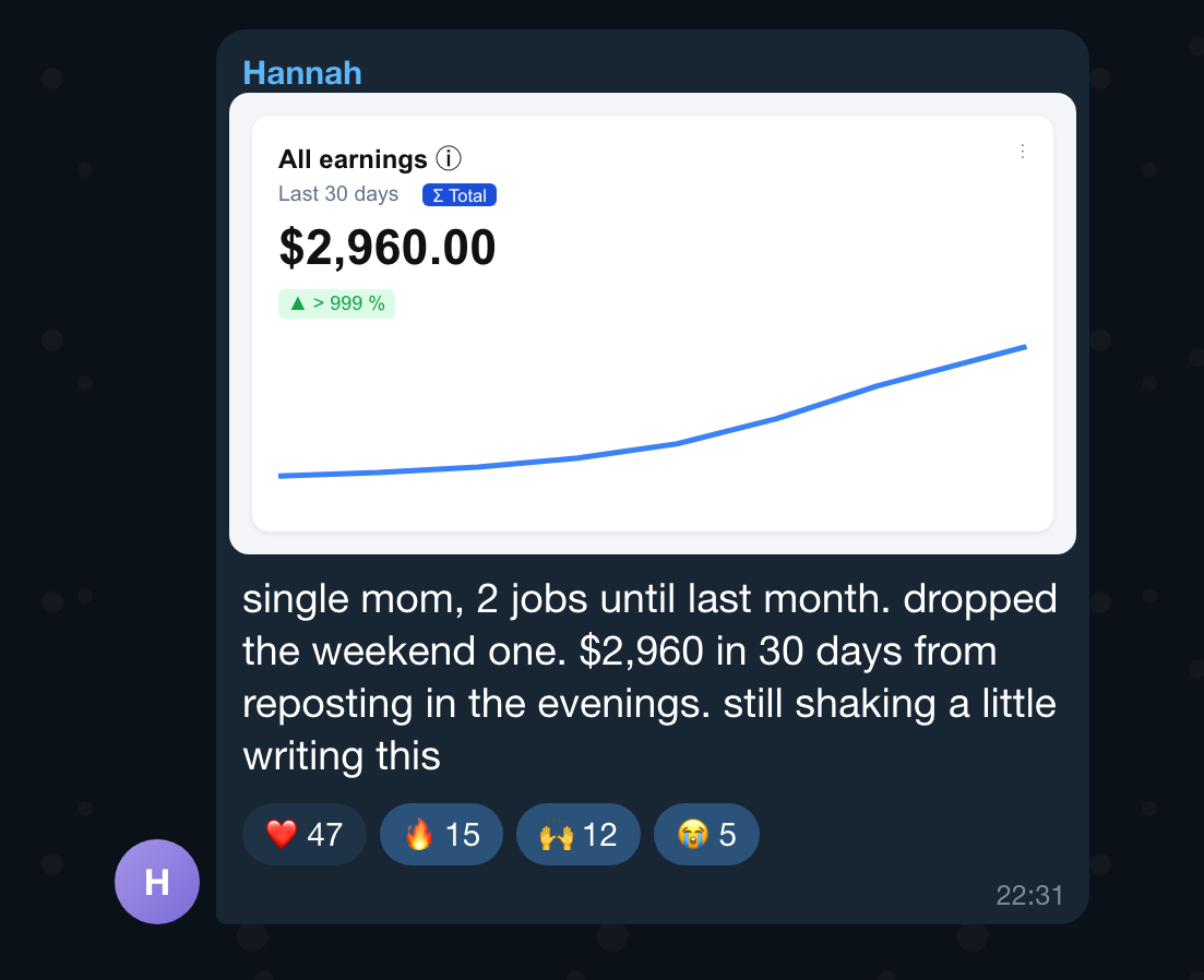 Community message: single mom