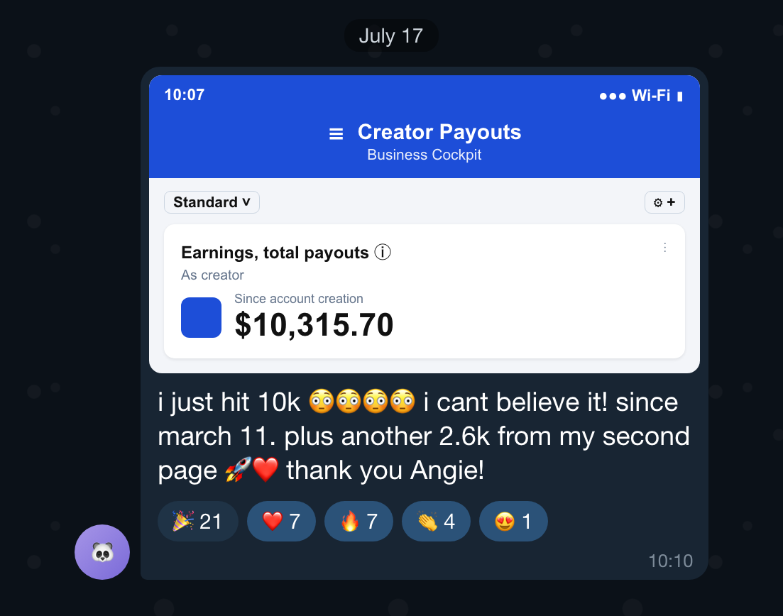 Community message: hit 10k