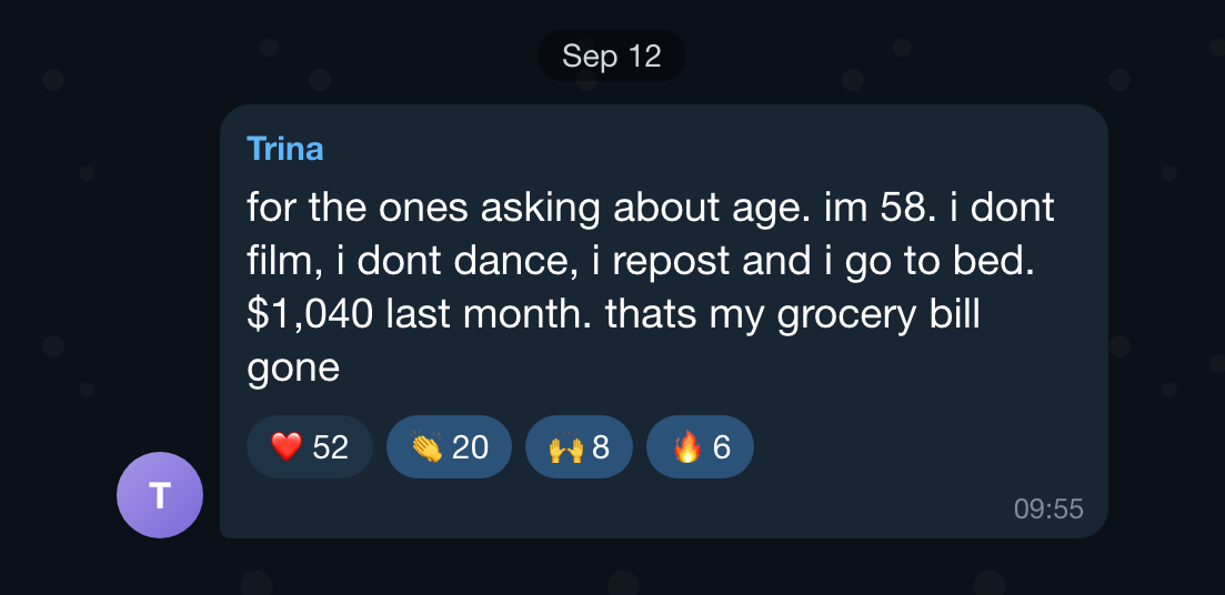 Community message: 58 and I repost