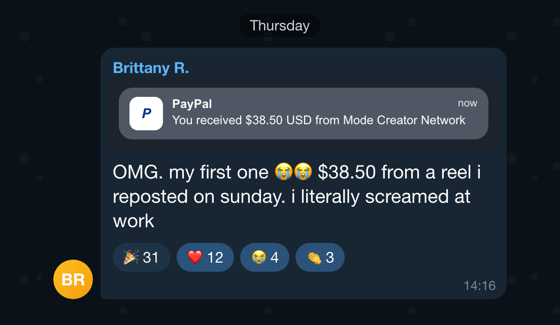 Community message: my first one $38.50